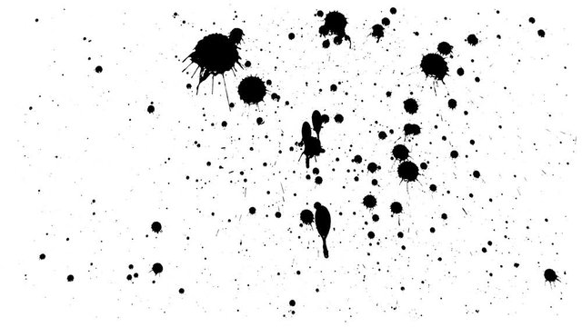 Many ink drops on dry paper 08