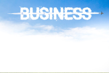 Business Cloud is in sky background