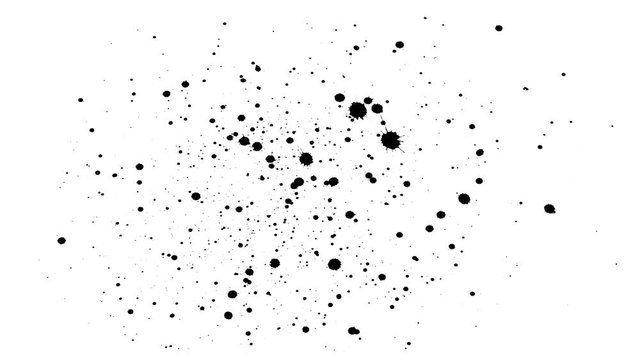 Many ink drops on dry paper 12