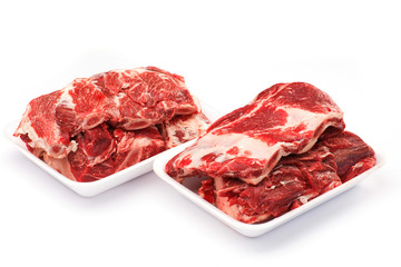 ribs on a white background