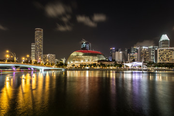 Naklejka premium Skyline Singapur