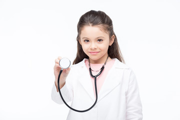 Girl in doctor costume