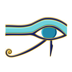 Egyptian Eye of Horus symbol. Religion and Myths Ancient Egypt