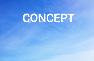 Fototapeta premium Concept Cloud is in the air. sky background