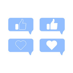 Modern icons in simple flat style at colorful background isolated on white background for your project. Vector illustration. Set of icons for website or application. Social network web icons.