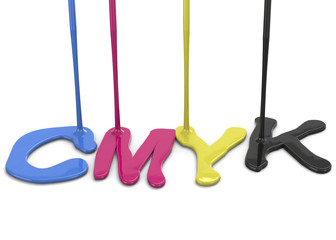CMYK concept - 3d