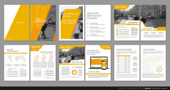 Design annual report,vector template brochures