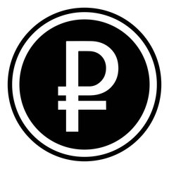 Obraz premium sign of the Russian currency is the Russian ruble