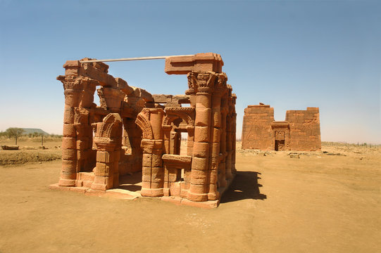 Naqa or Naga'a  -  a ruined ancient city of the Kushitic Kingdom of Mero&euml; in modern-day Sudan
