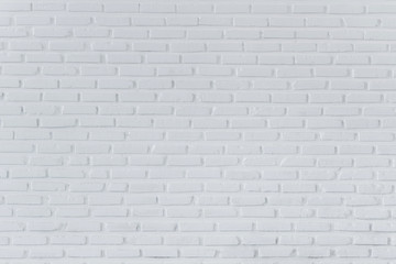 Pattern of white brick wall for background and textured, Seamless white brick wall background
