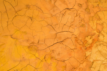 Orange cement wall background and textured