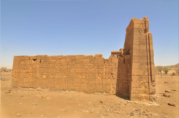 Naqa or Naga'a  -  a ruined ancient city of the Kushitic Kingdom of Meroë in modern-day Sudan
