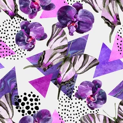 Foto op Canvas Abstract natuurlijk geometrisch naadloos patroon © Tanya Syrytsyna