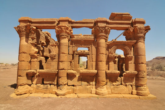 Naqa or Naga'a  -  a ruined ancient city of the Kushitic Kingdom of Mero&euml; in modern-day Sudan
