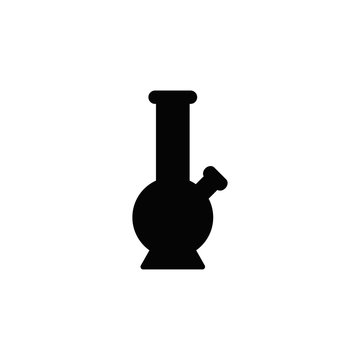 Bong for smoking marijuana icon. Flat illustration of bong for smoking marijuana vector icon for web