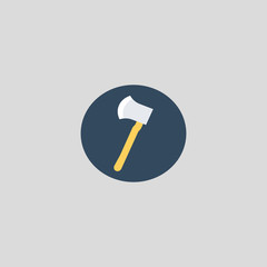 axe icon flat design