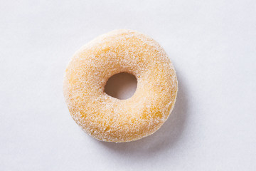 Sugary donut isolated on a white