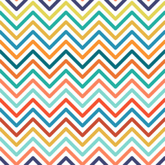 Chevron colorful seamless geometric pattern.