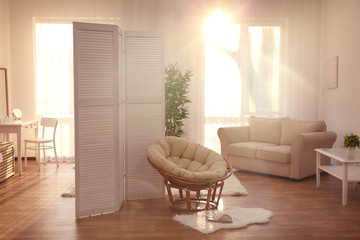 Interior of beautiful modern room