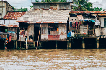 Obraz premium Rzeka Mekong, Wietnam
