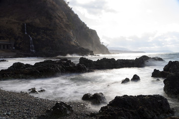 冬の能登半島　曽々木海岸