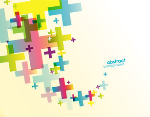 Abstract background created with plus sign.