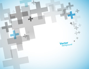 Abstract background created with plus sign.