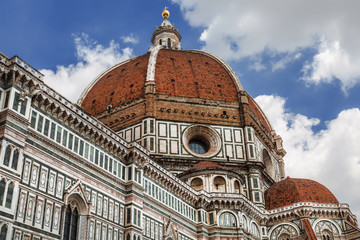 Fototapeta premium Dome of the Cathedral Santa Maria del Fiore, Florence, Italy