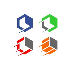 abstract box vector logo 