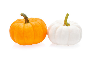 Fancy pumpkin isolated on white background