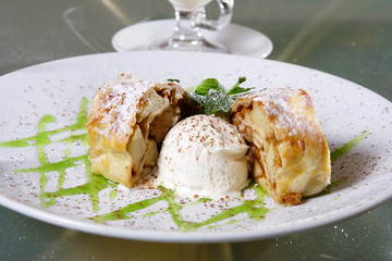 ice-cream and apple-pie