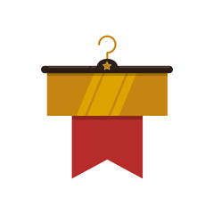 Fashion hanger symbol icon vector illustration graphic design