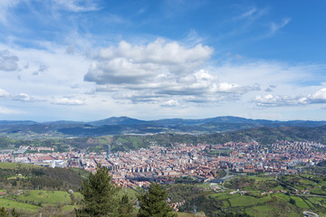 Fototapeta na wymiar Panorama of Bilbao city.