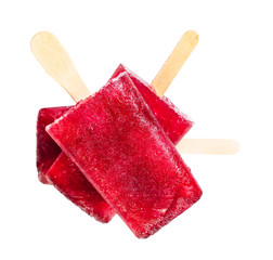 Frozen juice close-up