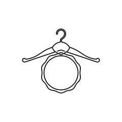 Fashion hanger symbol icon vector illustration graphic design