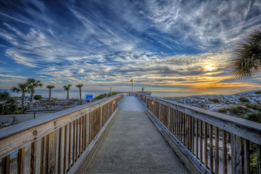 "Boardwalk Sunset"