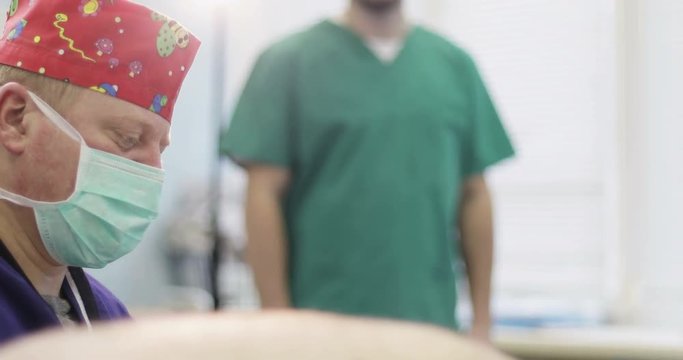 4K Electrocoagulation of papillomas.