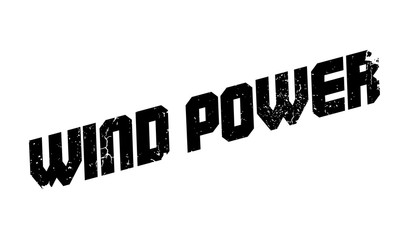 Wind Power rubber stamp. Grunge design with dust scratches. Effects can be easily removed for a clean, crisp look. Color is easily changed.