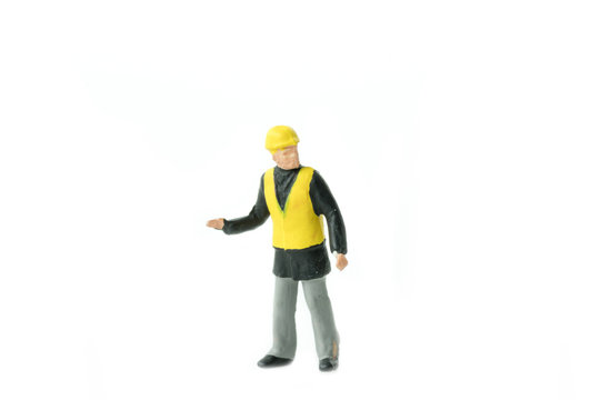 Miniature people engineer worker construction concept