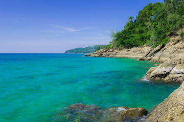 Obraz na płótnie Canvas sea view summer phuket thailand