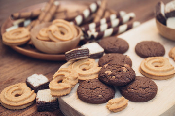 yummy cookie and dessert brown chocolate