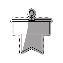 Fashion hanger symbol icon vector illustration graphic design