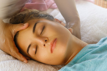 Fototapeta na wymiar Woman during massage