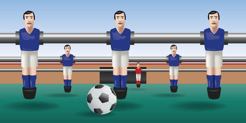 Baby foot - football - joueur - ballon - match - équipe