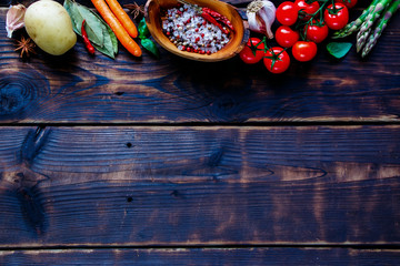 Ingredients for vegan cooking