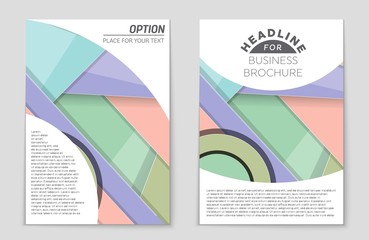 Fototapeta premium Abstract vector layout background set. For art template design, list, front page, mockup brochure theme style, banner, idea, cover, booklet, print, flyer, book, blank, card, ad, sign, sheet,, a4.