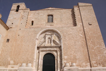 Fototapeta premium Minorque, Façade de l'église de Carme à Port Mahon