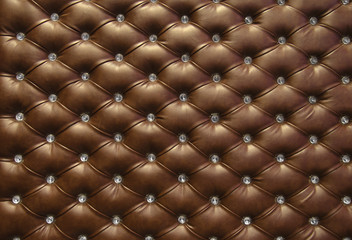 Brown leather background vintage texture.