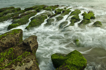 Stone Trench of Taiwan Laomei Coast