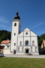 Fototapeta na wymiar Parish Church of Saint Nicholas in Hrvatska Kostajnica, Croatia 